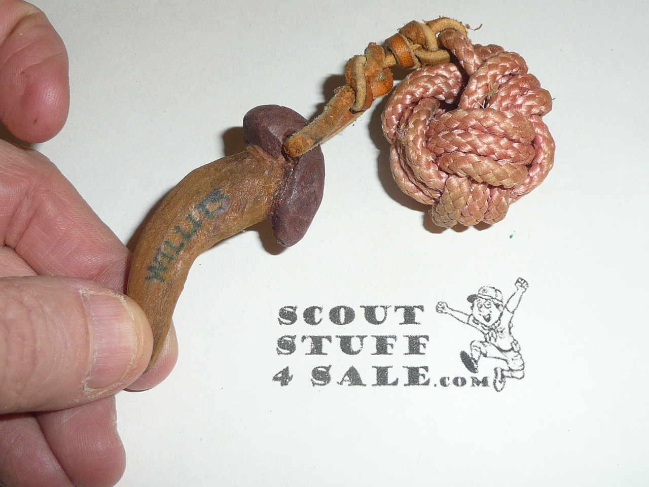 Braided cord Turq's Head Neckerchief Slide #20