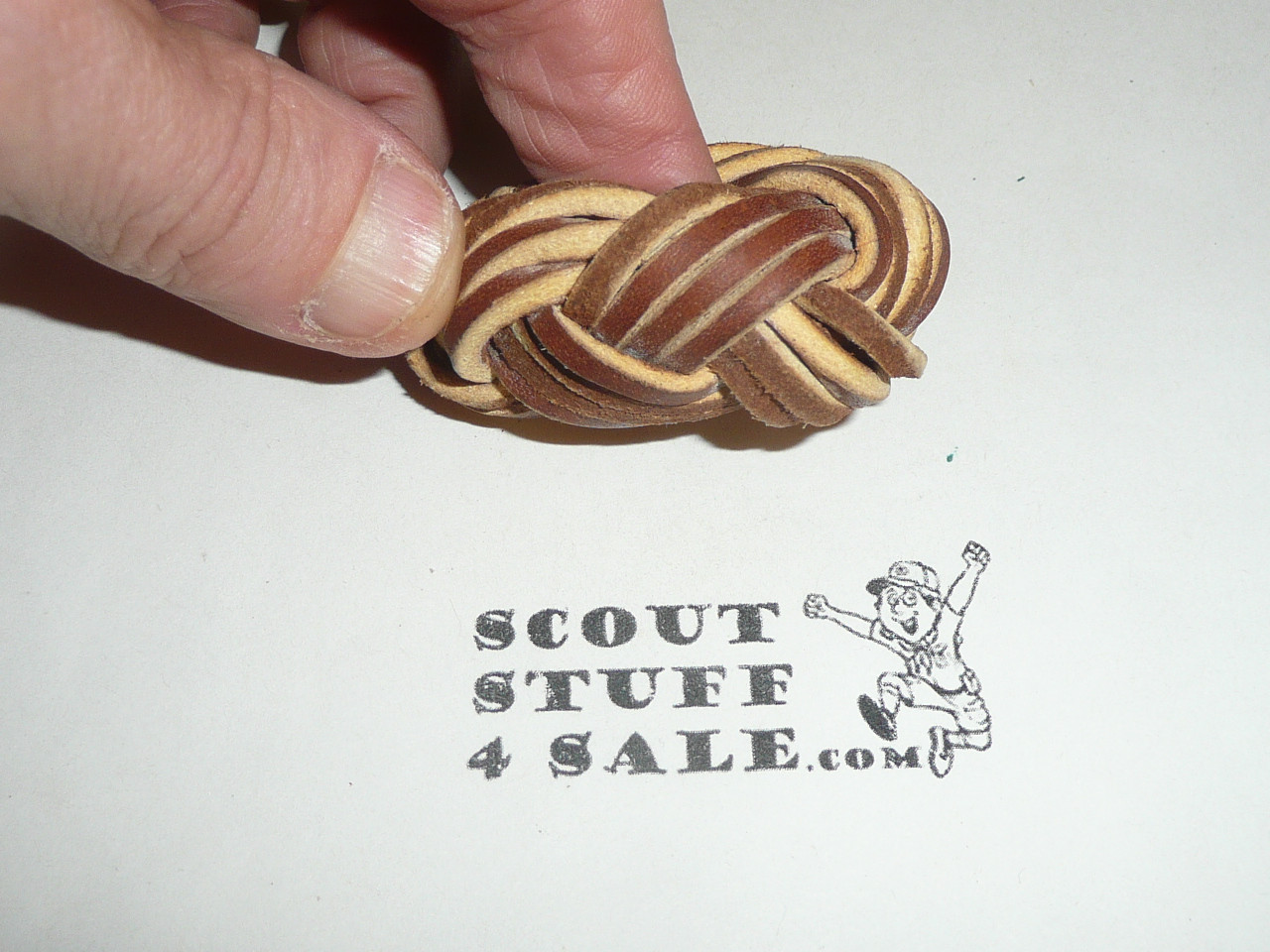 Leather Turq's Head Neckerchief Slide #10