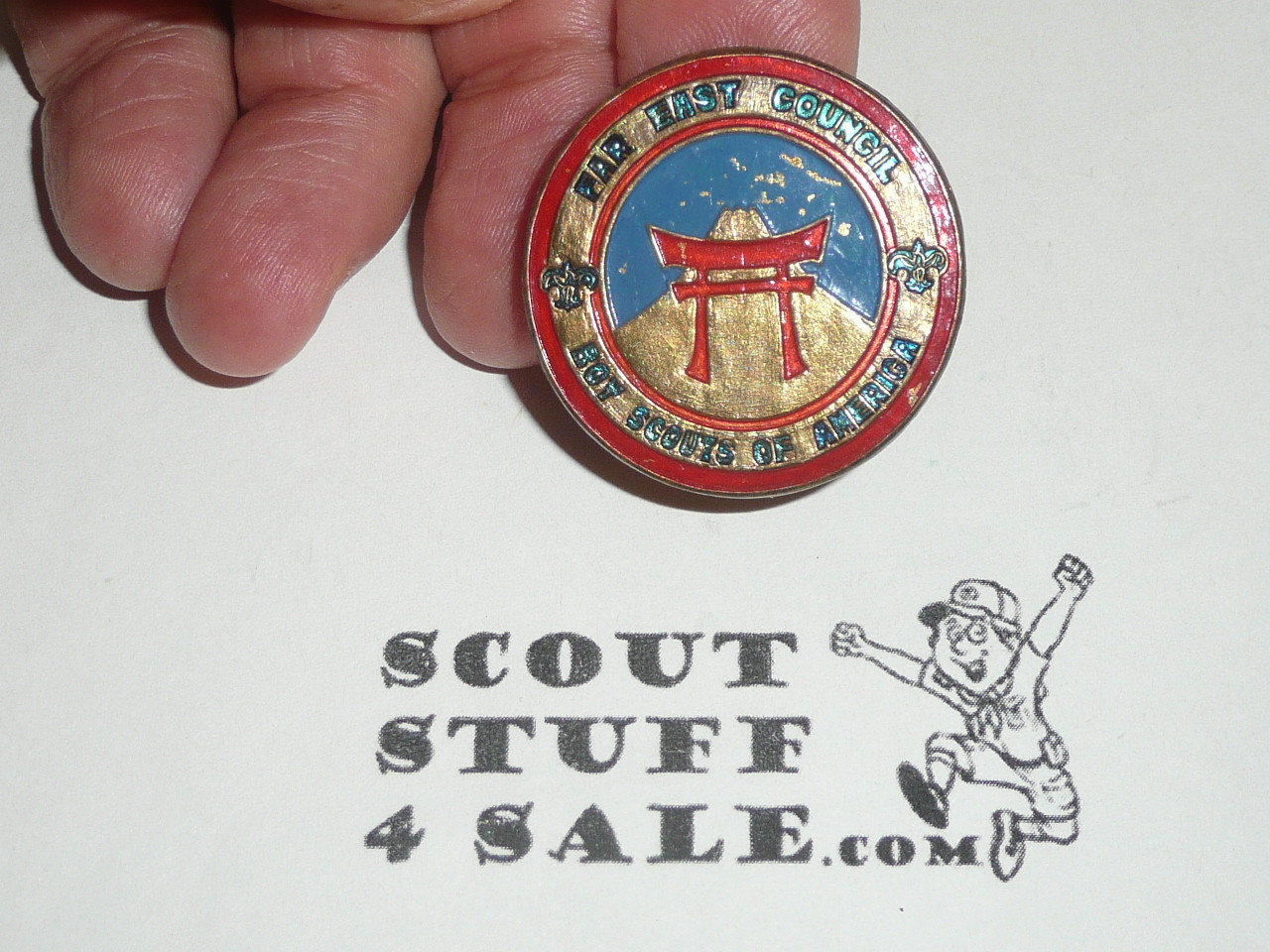 Far East Council Metal Neckerchief Slide