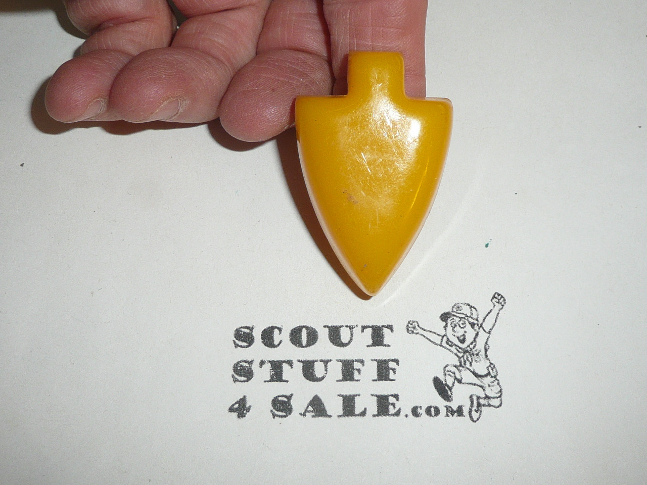 Arrowhead Lucite Neckerchief Slide
