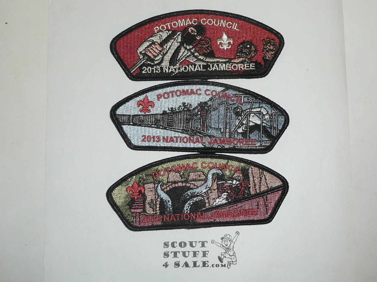 2013 National Jamboree JSP - Potomac Council, set of 3