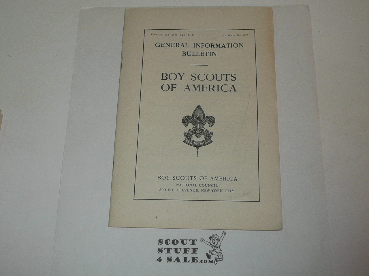 General Information Bulletin, March 1920 Printing, 48 Pages