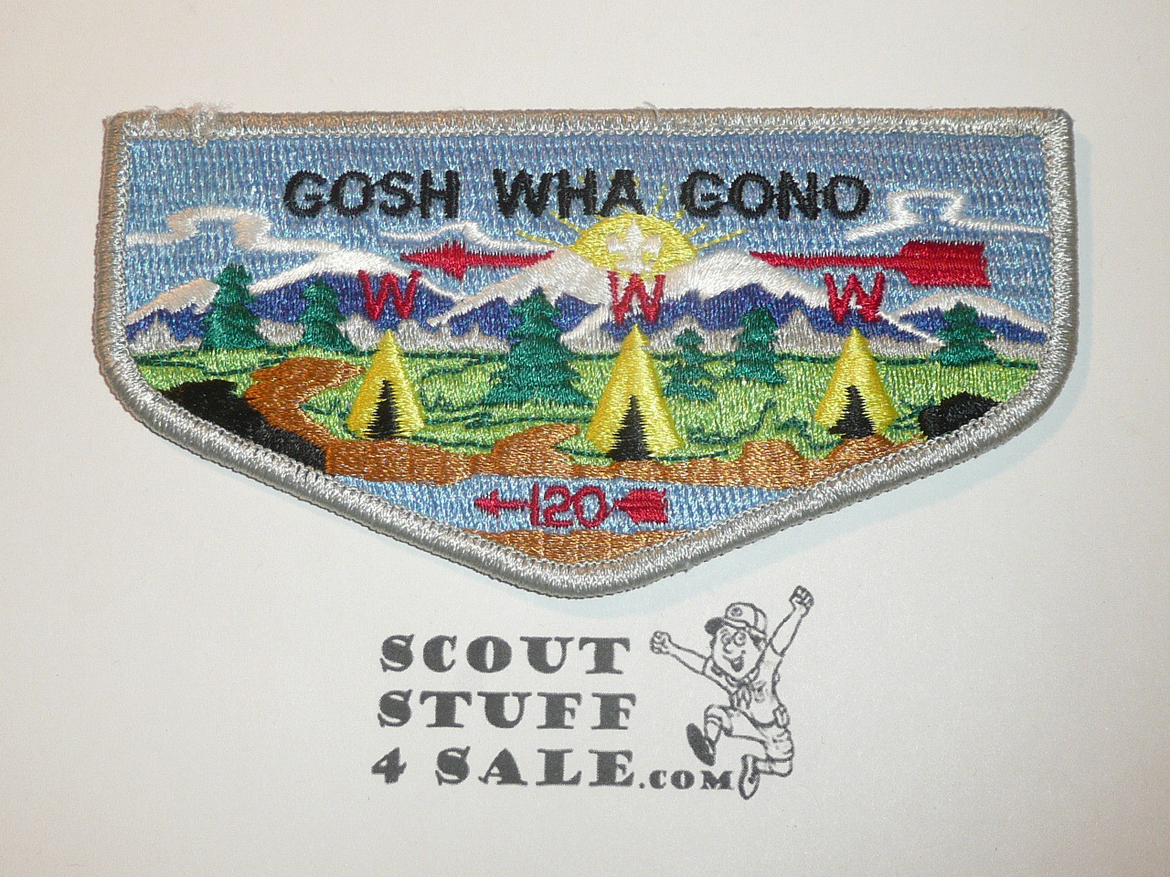 Order of the Arrow Lodge #120 Gosh Wha Gono s1b First Flap Patch