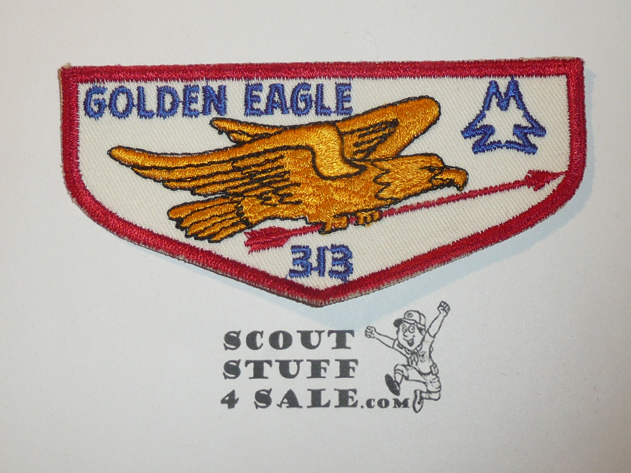 Order of the Arrow Lodge #313 Golden Eagle f1a First Flap Patch