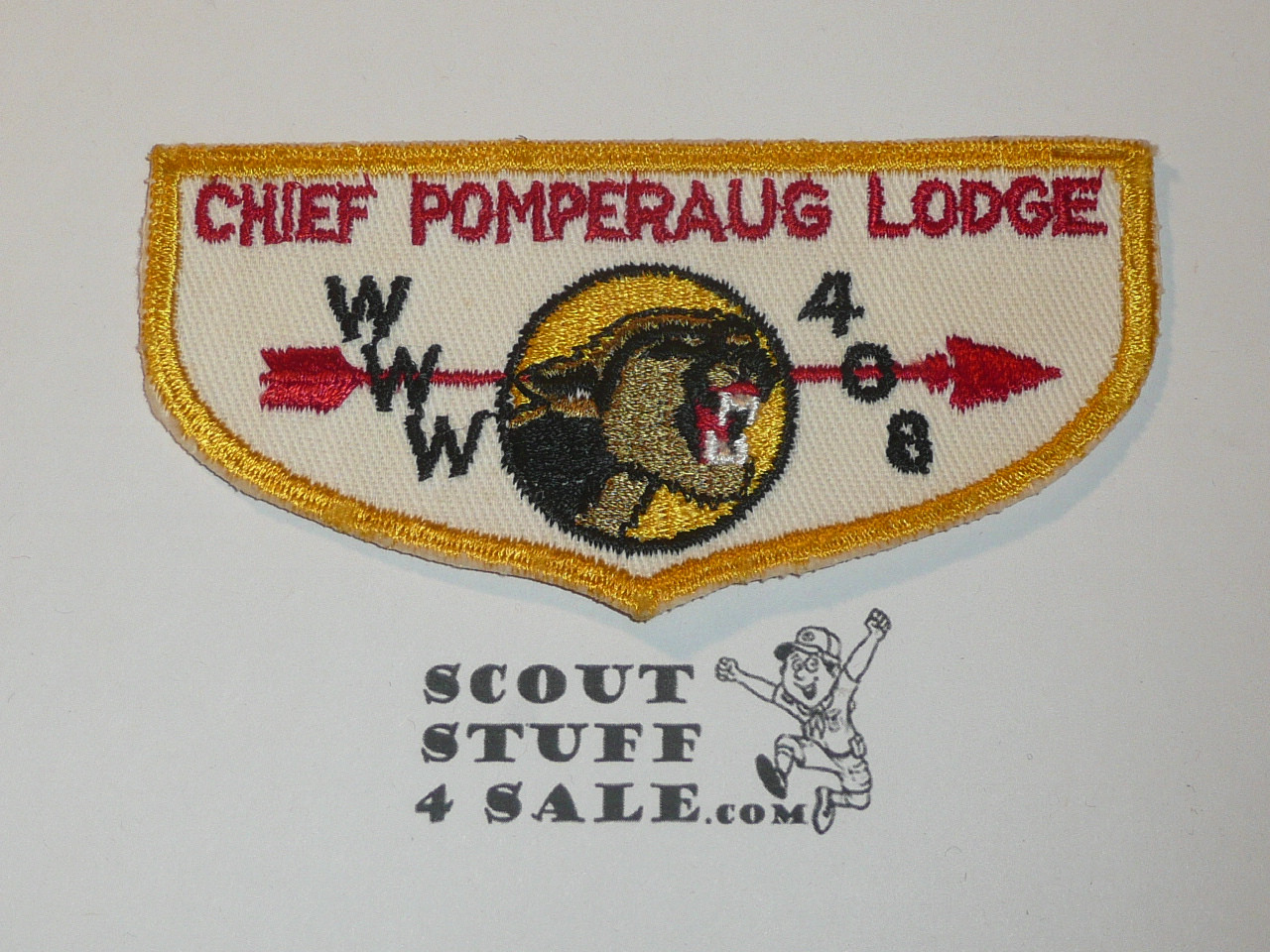 Order of the Arrow Lodge #408 Chief Pomperaug f1b First Flap Patch
