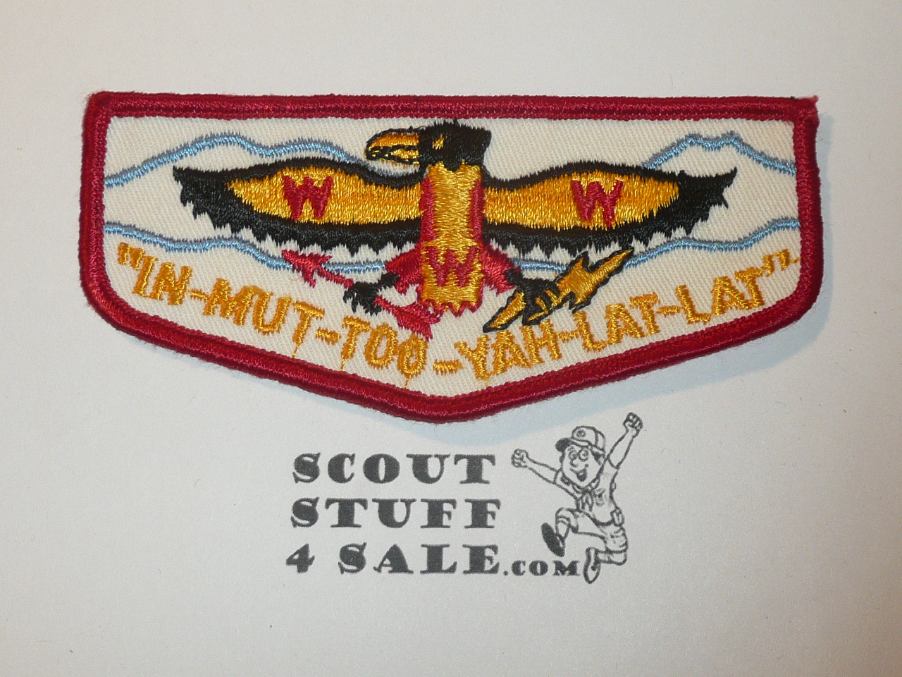 Order of the Arrow Lodge #266 In-Mut-Too-Yah-Lat-Lat f2b Flap Patch