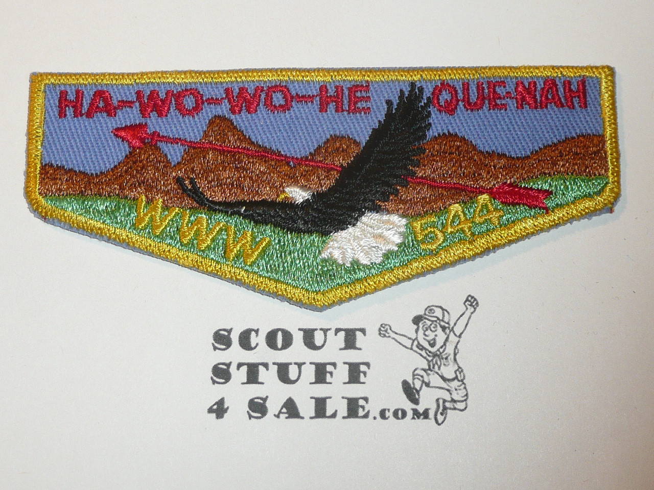 Order of the Arrow Lodge #544 Ha-Wo-Wo-He f1b First Flap Patch