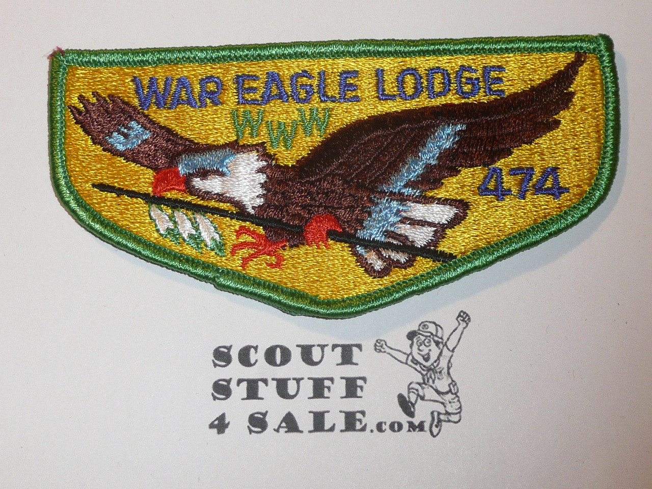 Order of the Arrow Lodge #474 War Eagle s2 Flap Patch