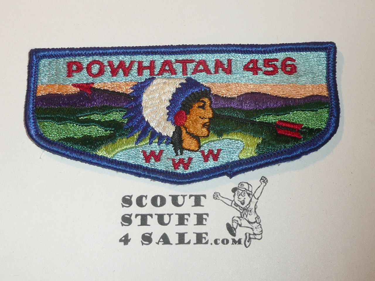 Order of the Arrow Lodge #456 Powhatan s2c Flap Patch