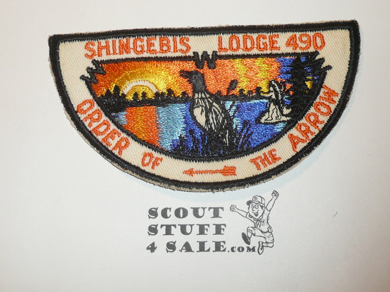 Order of the Arrow Lodge #490 Shingebis f1a First Flap Patch