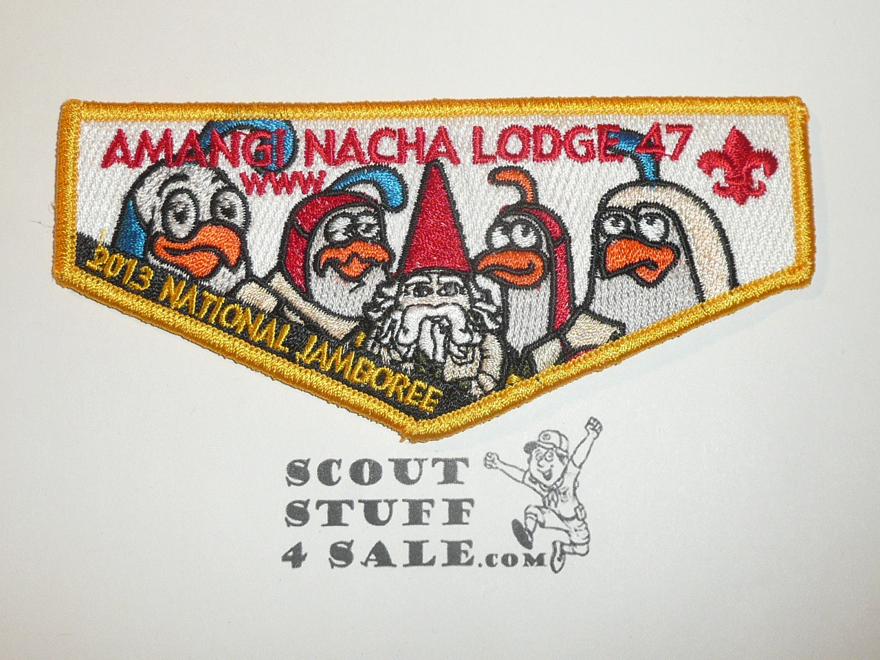 Order of the Arrow Lodge #47 Amangi Nacha s50 2013 National Jamboree Flap Patch