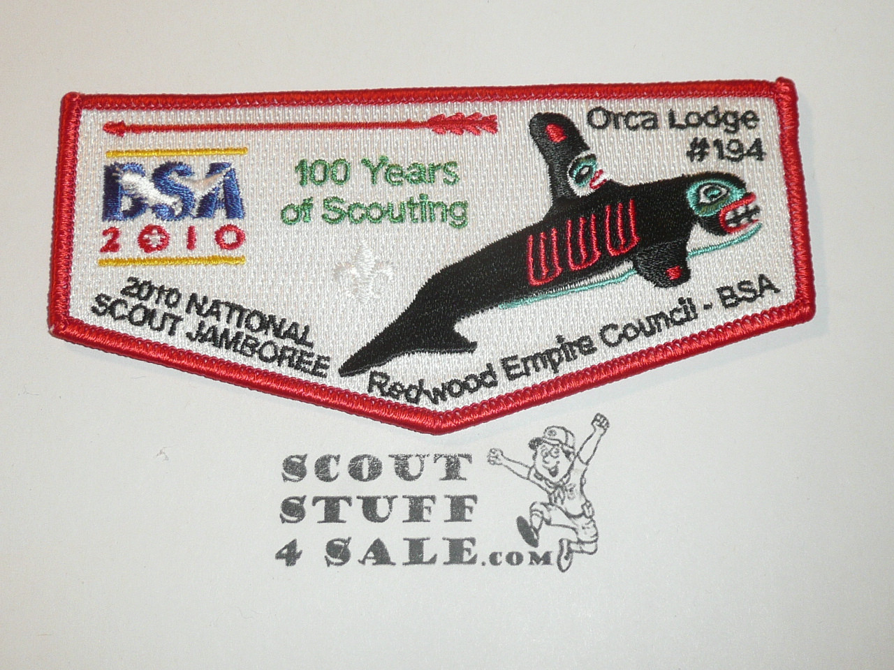 Order of the Arrow Lodge #194 Orca s26 2010 Jamboree  Flap Patch