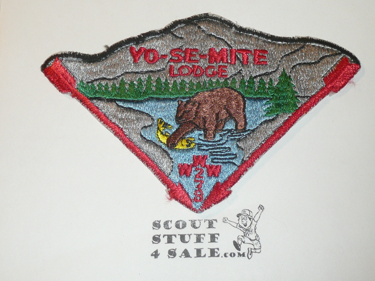 Order of the Arrow Lodge #278 Yo-Se-Mite p1 pie Patch, sewn but in very good condition
