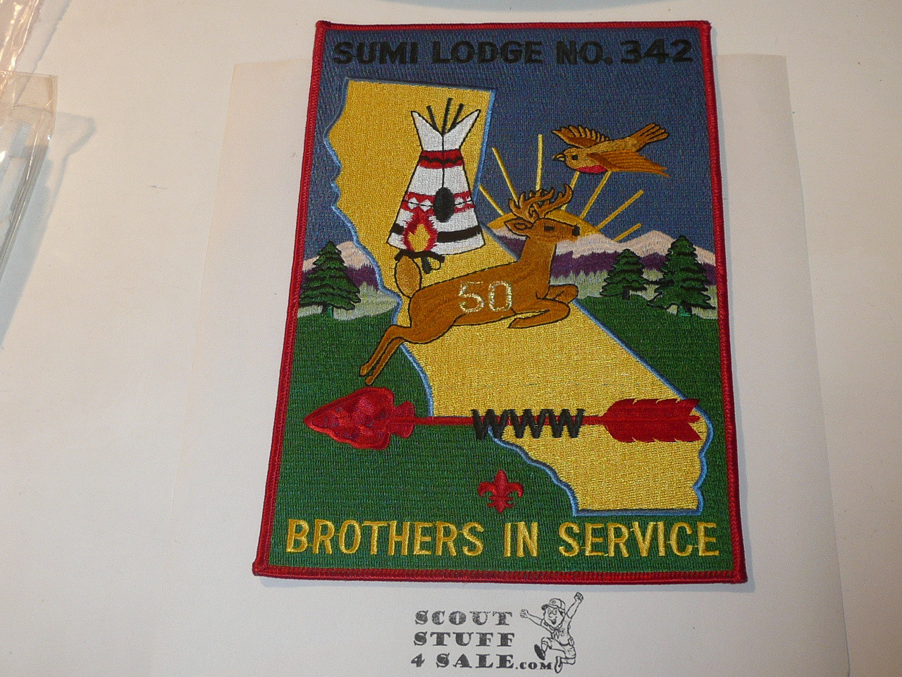 Order of the Arrow Lodge #342 Sumi j7 50th Anniversary Jacket Patch