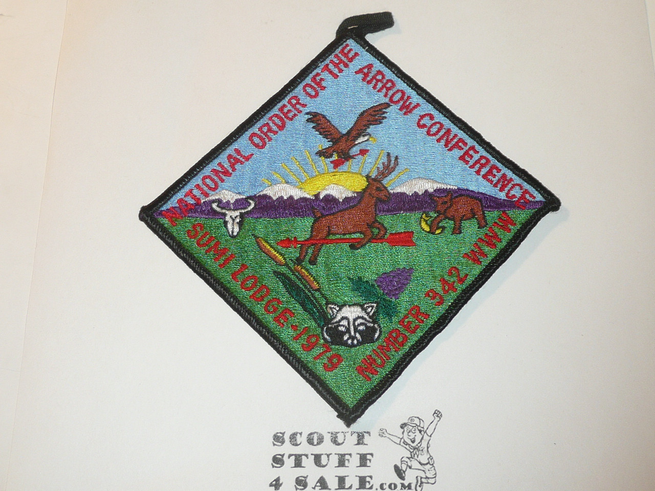 Order of the Arrow Lodge #342 Sumi x2 1979 NOAC Patch