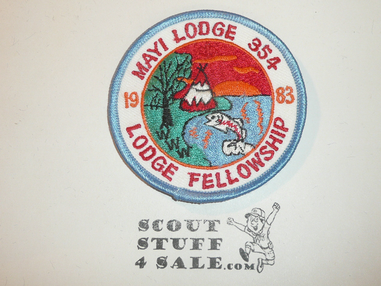 Order of the Arrow Lodge #354 Mayi 1983 Fellowship Patch, participant