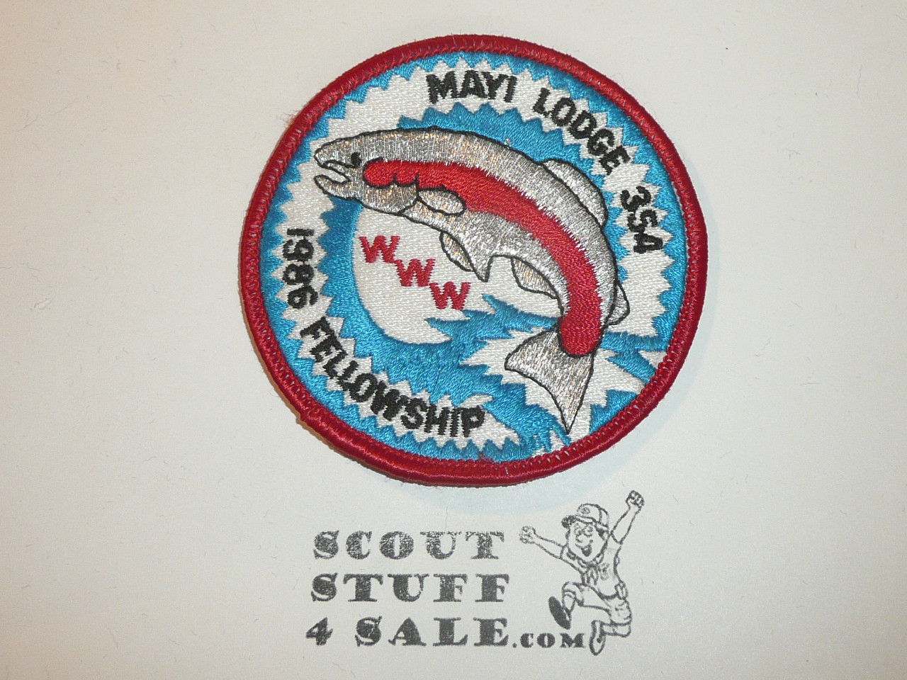 Order of the Arrow Lodge #354 Mayi 1986 Fellowship Patch