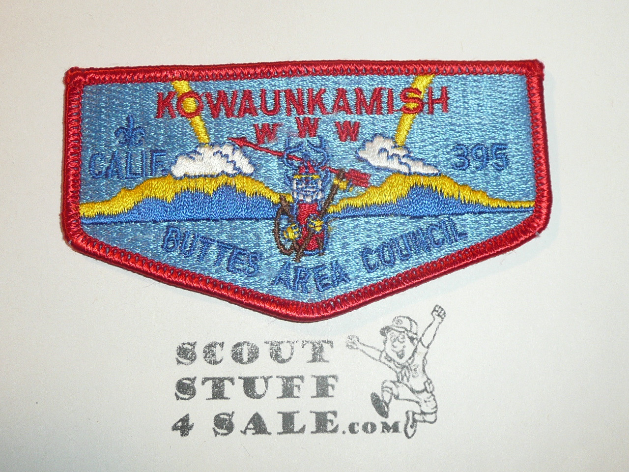 Order of the Arrow Lodge #395 Kowaunkamish s10 Flap Patch