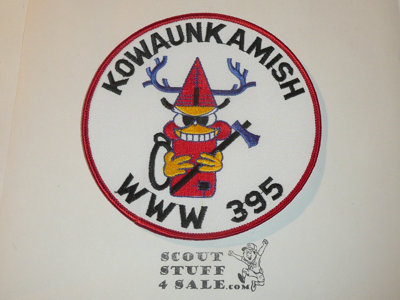 Order of the Arrow Lodge #395 Kowaunkamish r4 Round Patch