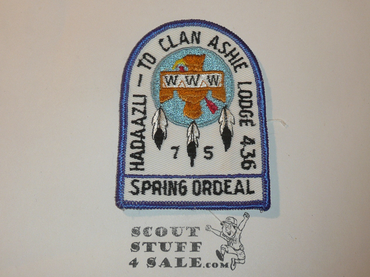 Order of the Arrow Lodge #436 Ashie Hadaazu-To Clan 1975 Spring Ordeal Patch