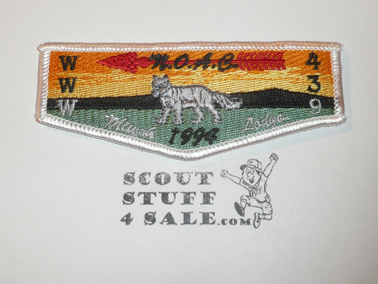 Order of the Arrow Lodge #439 Miwok s42 1994 NOAC Flap Patch - Scout