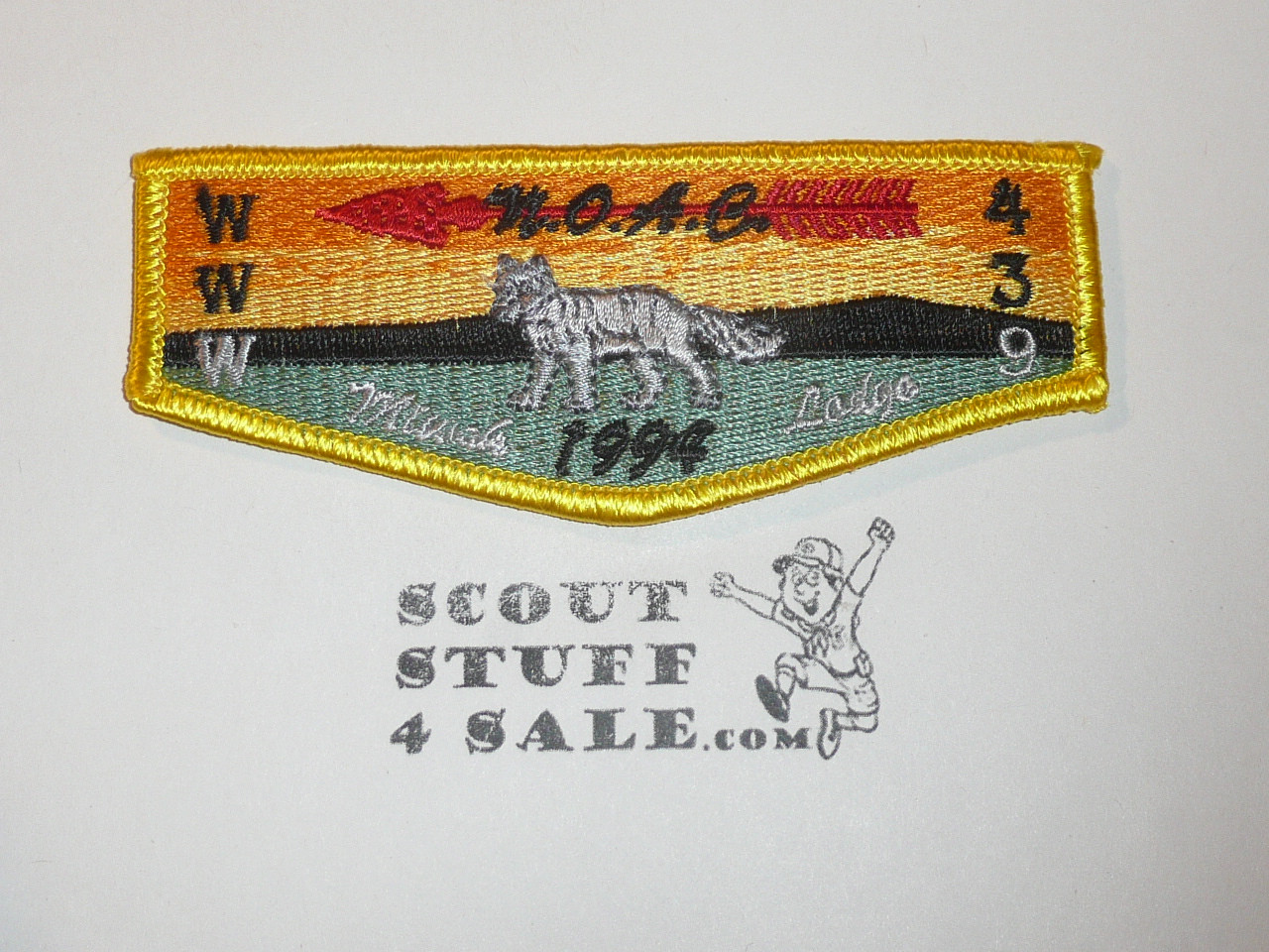 Order of the Arrow Lodge #439 Miwok s43 1994 NOAC Flap Patch - Scout