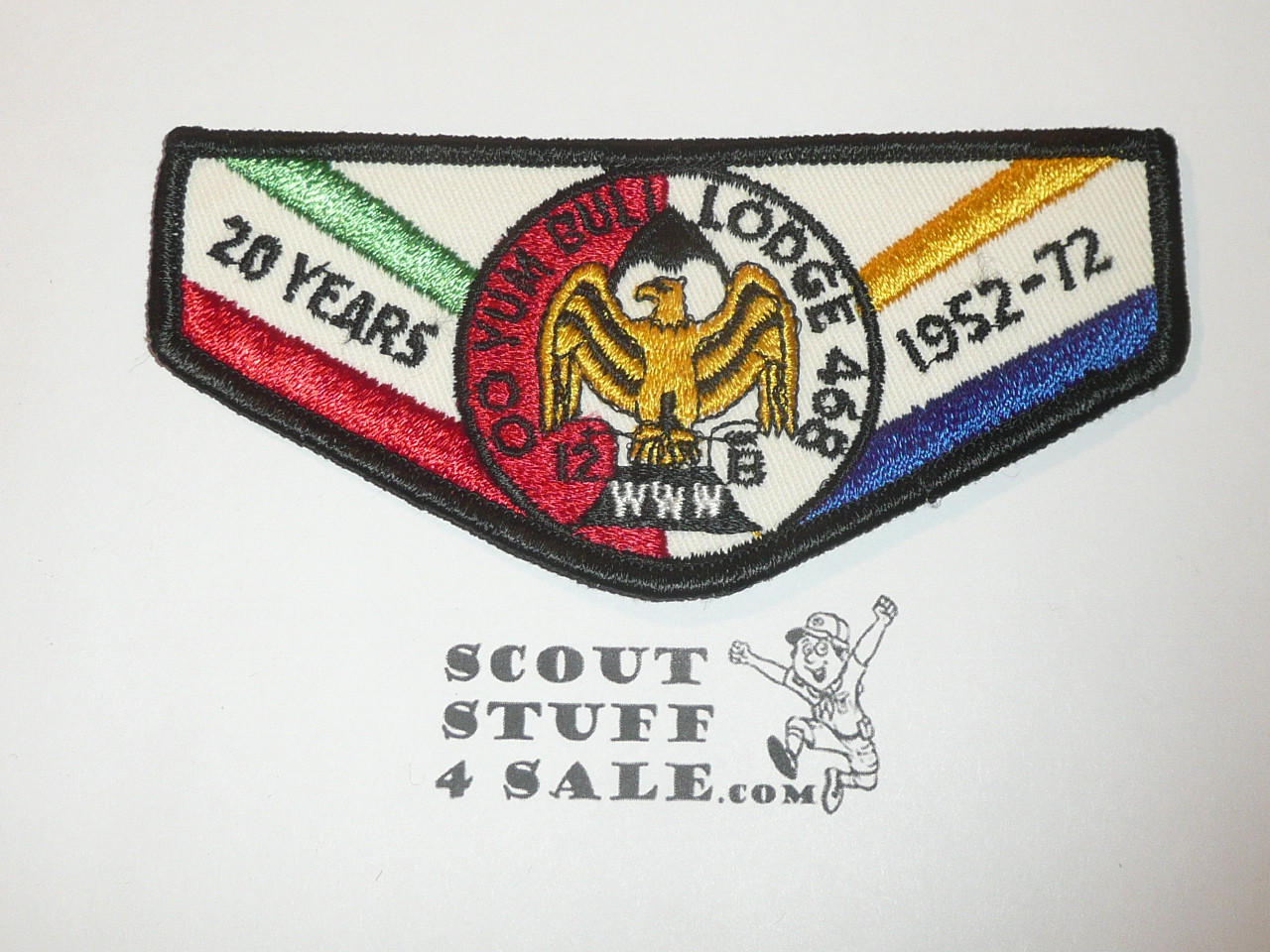 Order of the Arrow Lodge #468 Oo Yum Buli f4 20th Anniversary Flap Patch