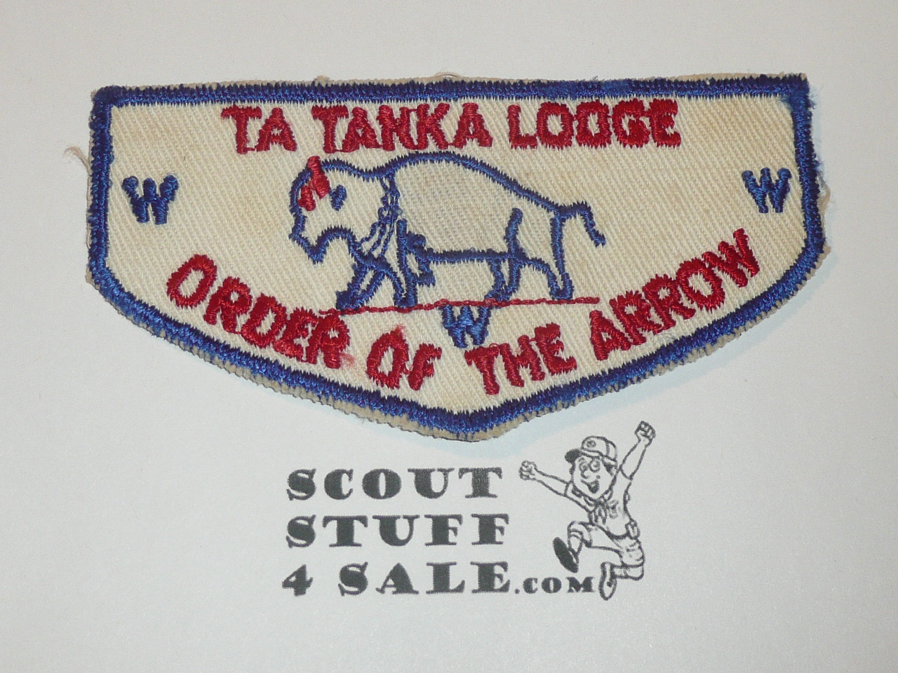 Order of the Arrow Lodge #488 Ta Tanka f1 First Flap Patch, small spot of paper on back