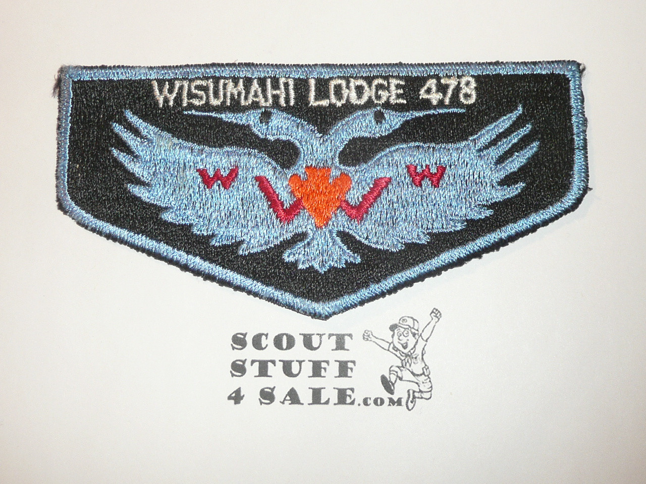 Order of the Arrow Lodge #478 Wisumahi s1b First Flap Patch, MINT condition