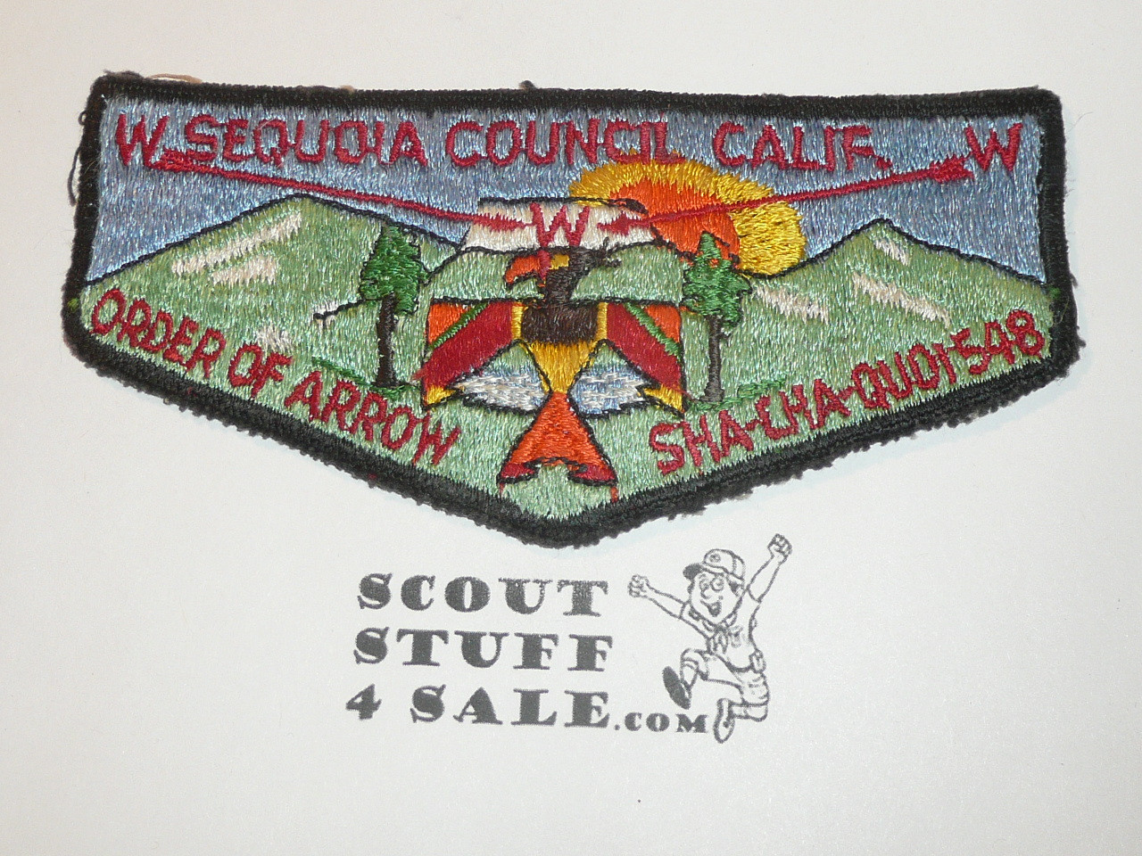 Order of the Arrow Lodge #548 Sha-Cha-Quoi s1b First Flap Patch