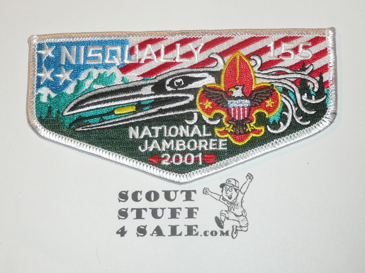 Order of the Arrow Lodge #155 Nisqually s15 2001 National Jamboree Flap Patch