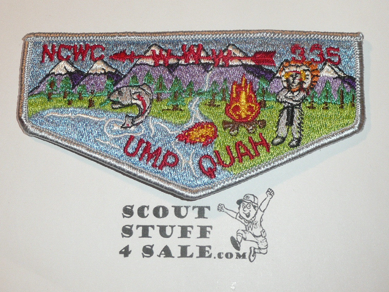 Order of the Arrow Lodge #335 Ump Quah s2 Flap Patch