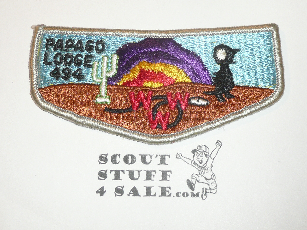 Order of the Arrow Lodge #494 Papago s6 25th Anniversary Flap Patch - Boy Scout