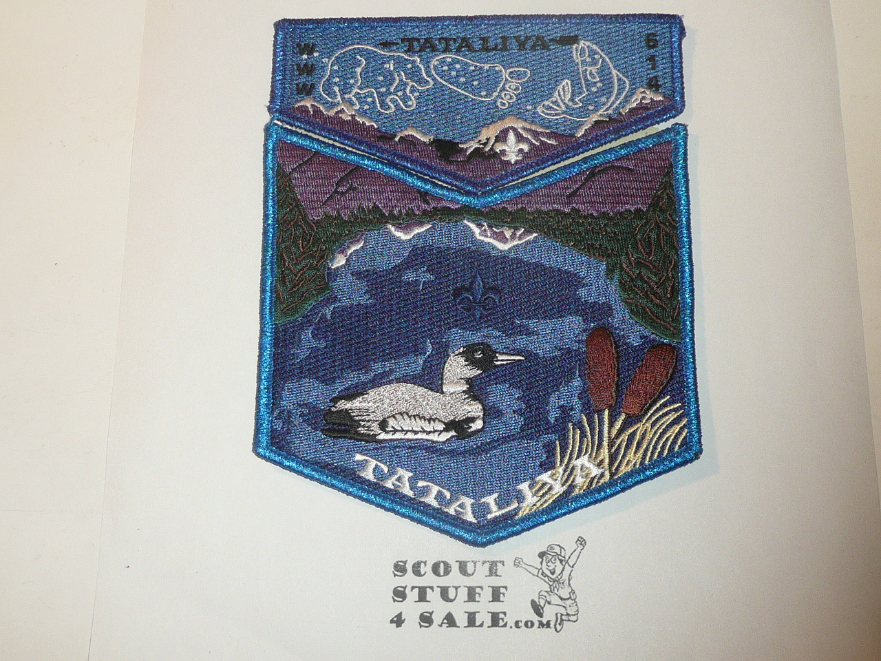 Order of the Arrow Lodge #614 Tataliya s14+x6 2 piece Flap Patch Set