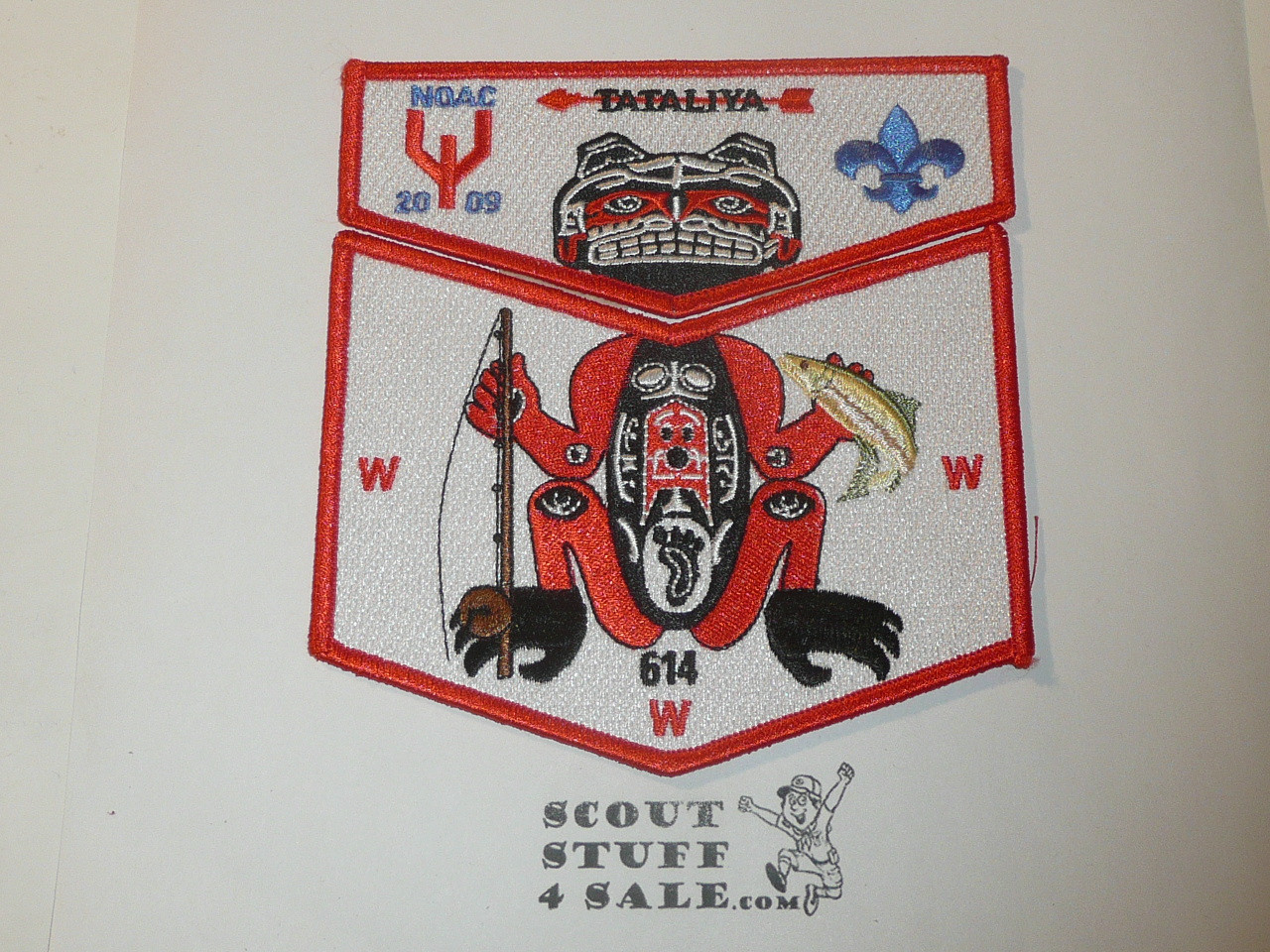Order of the Arrow Lodge #614 Tataliya 2009 NOAC 2 piece Flap Patch Set