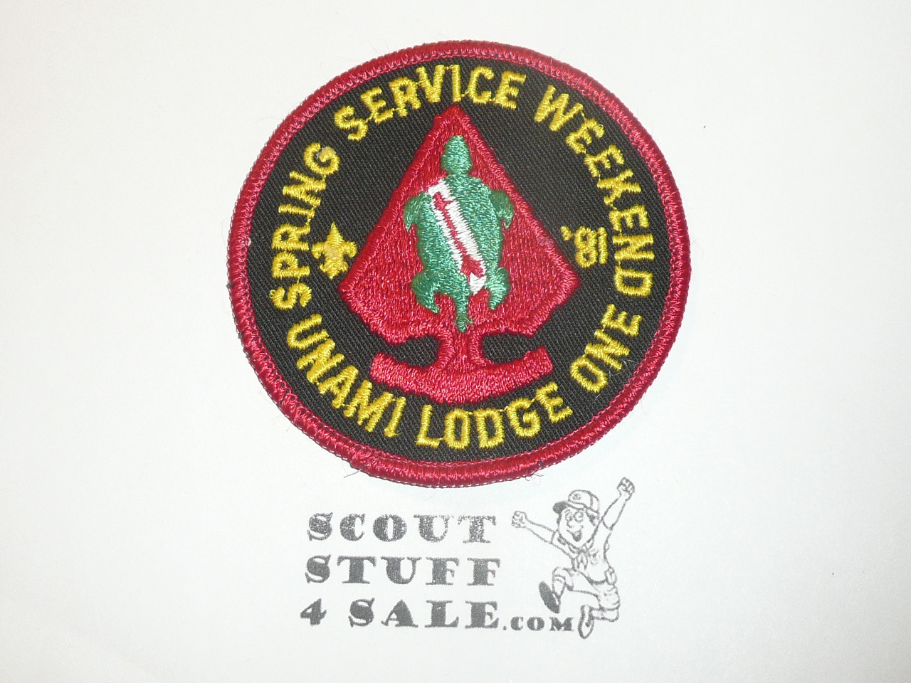 Order of the Arrow Lodge #1 Unami 1981 Spring Service Weekend Patch