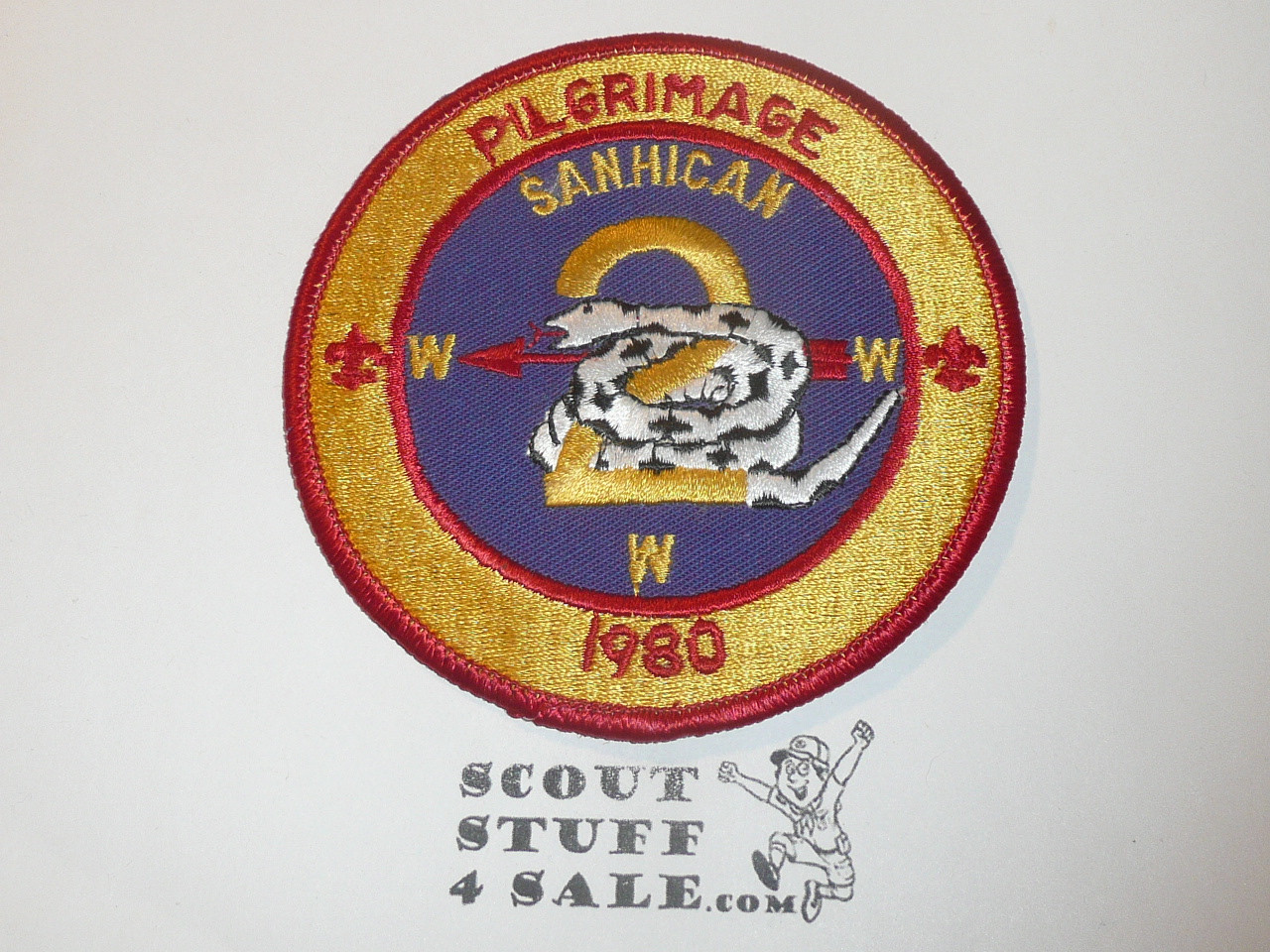 Order of the Arrow Lodge #2 Sanhican 1980 Pilgrimage Patch