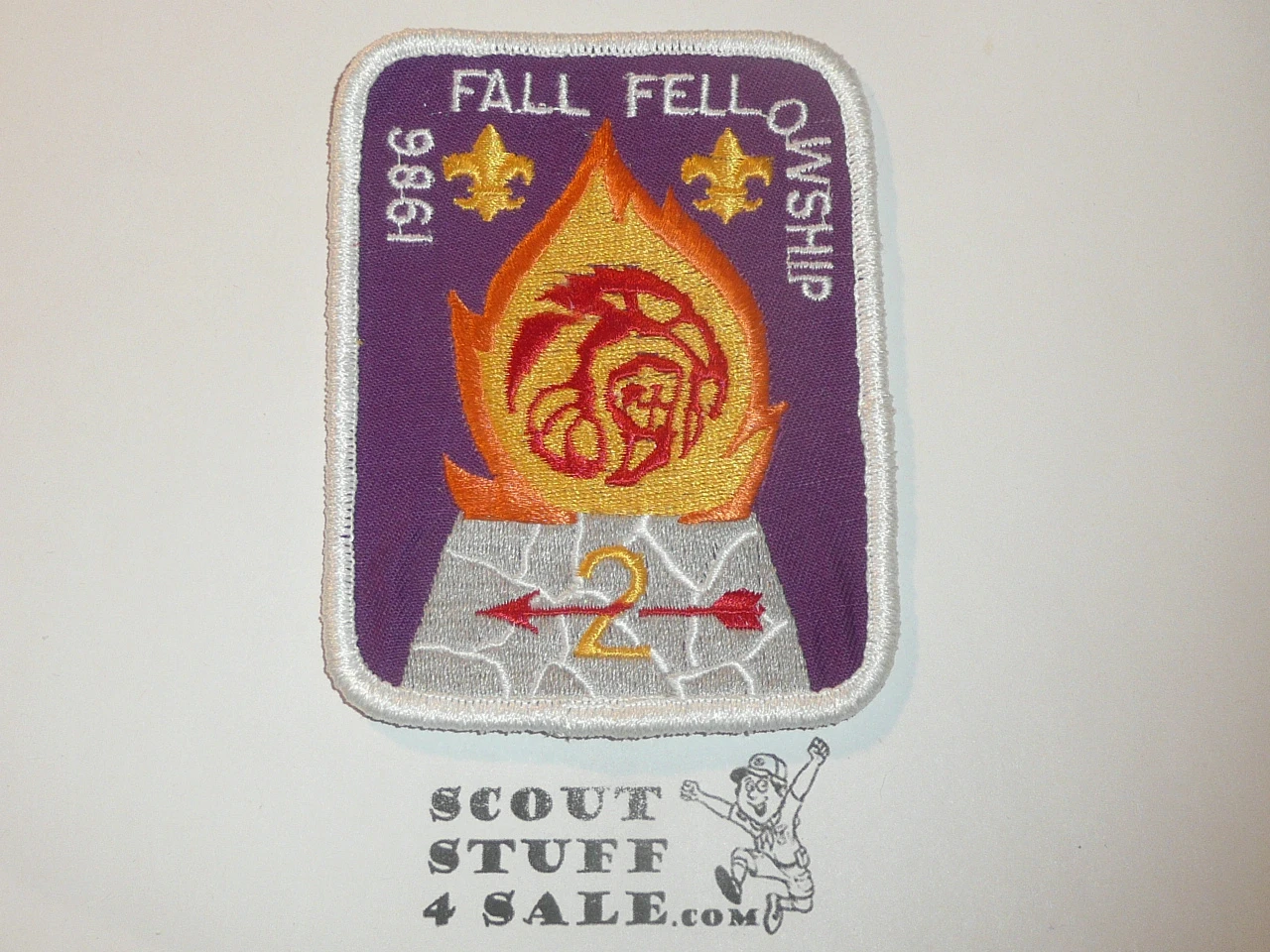 Order of the Arrow Lodge #2 Sanhican 1986 Fall Fellowship Patch