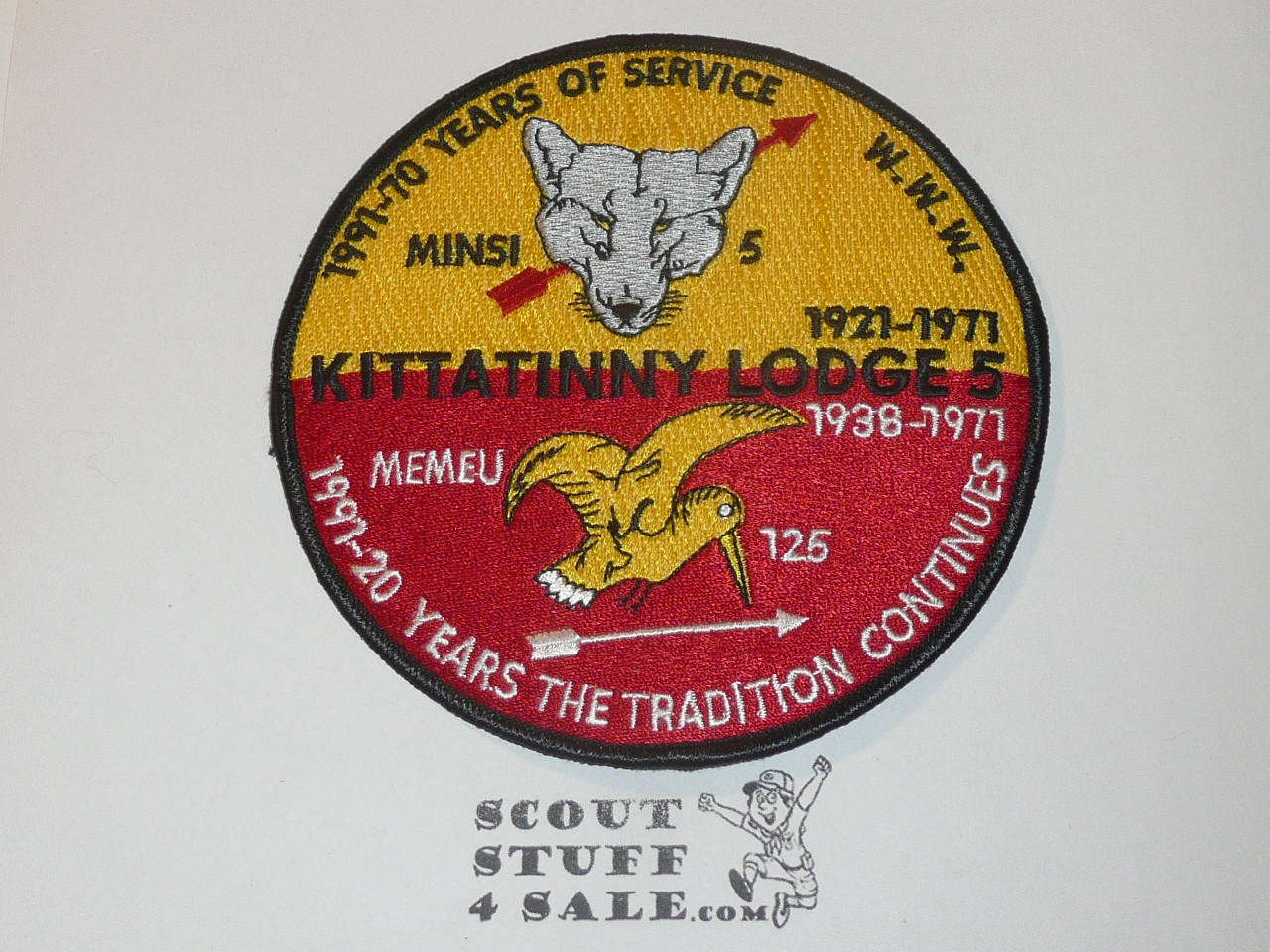 Order of the Arrow Lodge #5 Kittatinny r2 70th Anniversary Patch