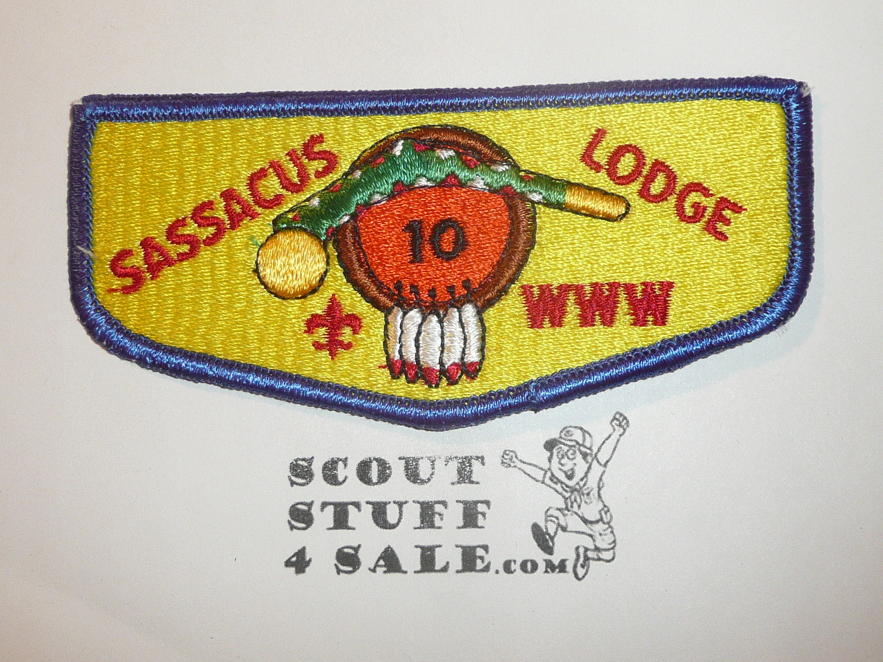 Order of the Arrow Lodge #10 Sassacus s2 Flap Patch - Boy Scout