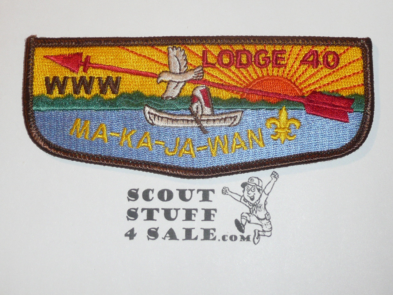 Order of the Arrow Lodge #40 Ma-Ka-Ja-Wan s18.5 Flap Patch