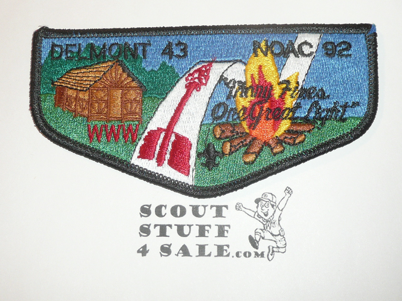 Order of the Arrow Lodge #43 Delmont s40 1992 NOAC Flap Patch