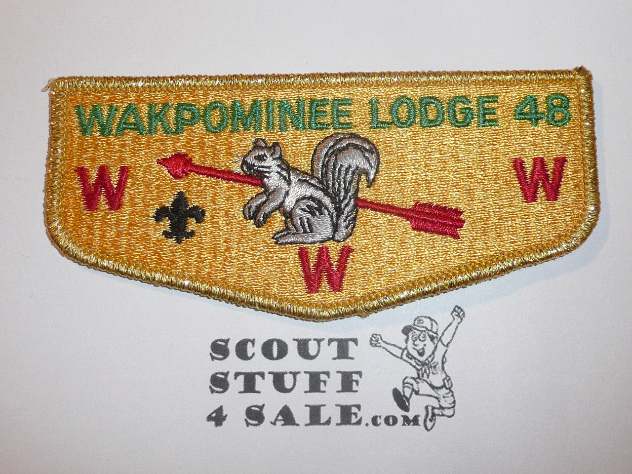 Order of the Arrow Lodge #48 Wakpominee s3 50th Anniversary Flap Patch