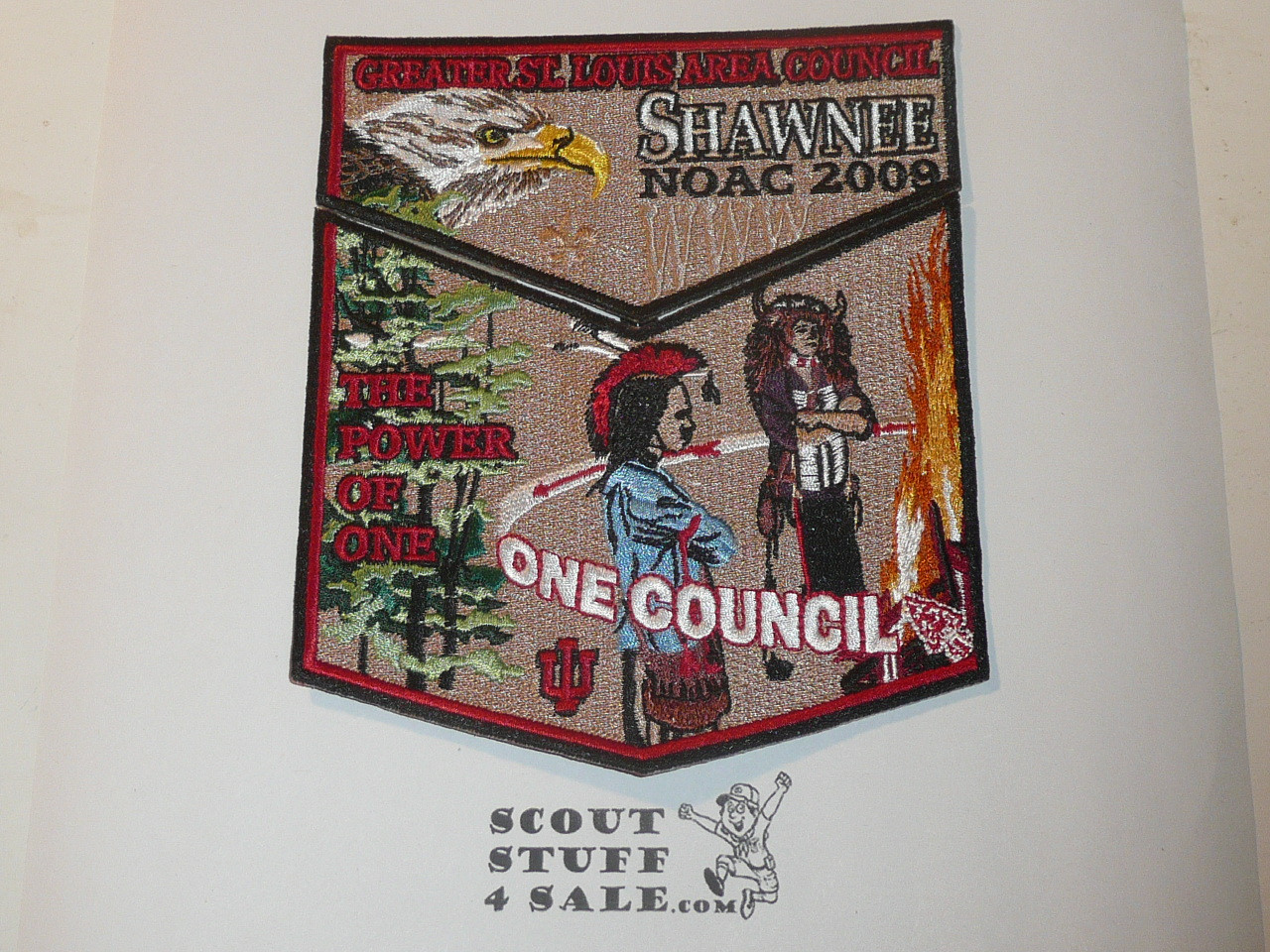 Order of the Arrow Lodge #51 Shawnee 2009 NOAC 2 piece Flap Patch Set