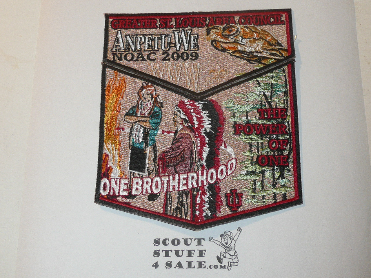 Order of the Arrow Lodge #51 Shawnee Anpetu-We 2009 NOAC 2 piece Flap Patch Set