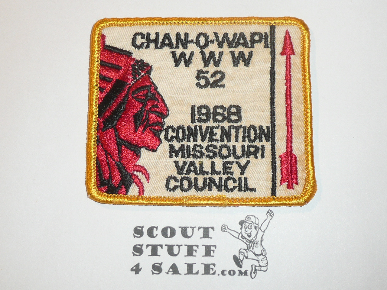Order of the Arrow Lodge #52 Chan-O-Wapi 1968 Convention Patch