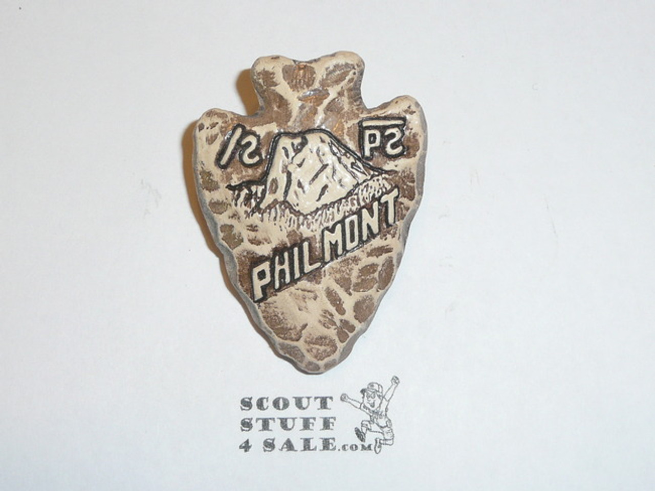 Philmont Scout Ranch Plaster Neckerchief Slide, Tooth of Time