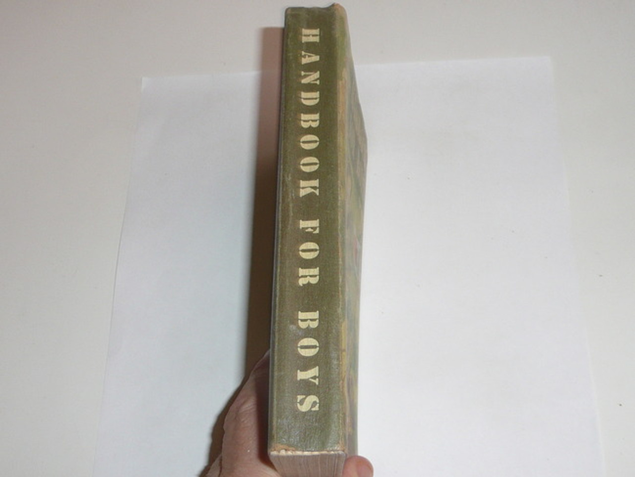 1948 Boy Scout Handbook, Fifth Edition, First Printing, Don Ross Cover Artwork, some wear, four stars on last page