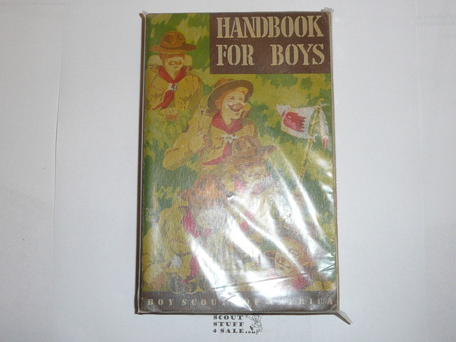 1948 Boy Scout Handbook, Fifth Edition, First Printing, Don Ross Cover Artwork, MINT condition, one star on last page