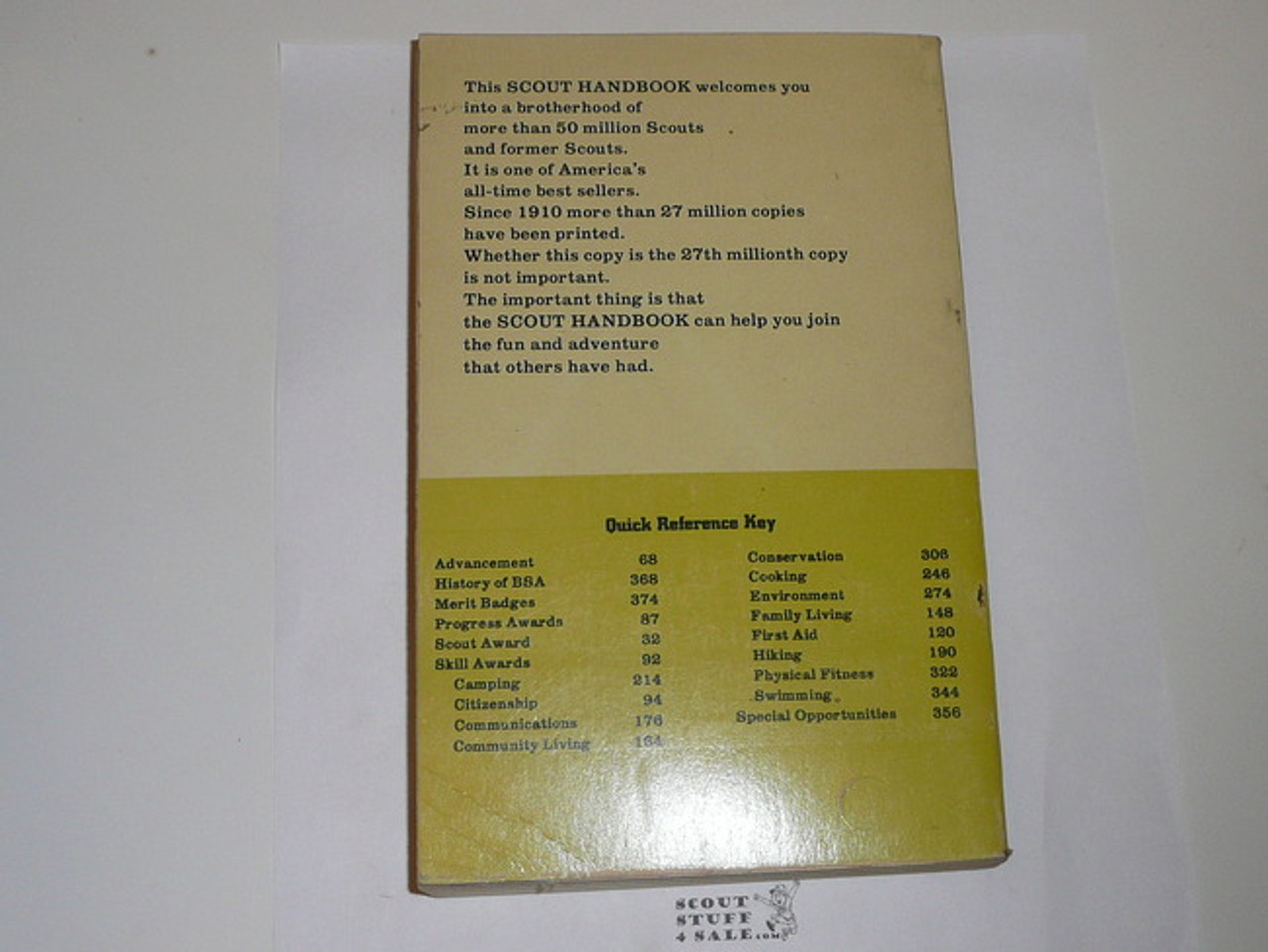 1975 Boy Scout Handbook, Eighth Edition, Third Printing, MINT condition